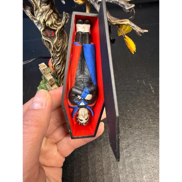 Department 56 Halloween Village Accessories Rock-a-Bye Vampire-Lights w/Box READ - Picture 13 of 16